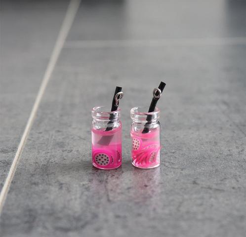 Glaasjes sap + fruit barbie blythe miniatuur nieuw 1:6 Roze, Verzamelen, Poppenhuizen en Toebehoren, Nieuw, Decoratie, Ophalen of Verzenden