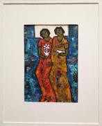 "Vrienden" Schilderij met lijst, Verzenden