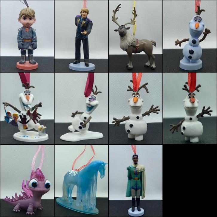 Disney Frozen Olaf Sven Kristoff Bruni Nokk kerst ornamenten, Diversen, Kerst, Nieuw, Ophalen of Verzenden