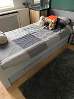 Bed dennis mer lade en nachtkastje, Ophalen, 90 cm, Eenpersoons, Zo goed als nieuw