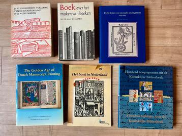 Boekwetenschap - boeken over boekdrukkunst, handschriften beschikbaar voor biedingen