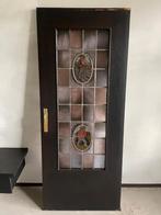 Glas in lood deur gebrandschilderd, Doe-het-zelf en Verbouw, Deuren en Horren, Ophalen, Gebruikt, Binnendeur, Glas