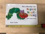 Boek Rupsje Nooitgenoeg vingerpopje tellen en cijfers leren, Boeken, Ophalen of Verzenden, Gelezen, Eric Carle, 2 tot 3 jaar
