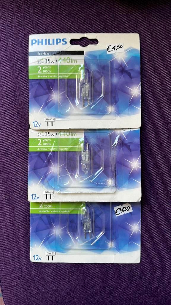 3 steek lampen van Philips 35W, Led-lamp, Minder dan 30 watt, Zo goed als nieuw, E27 (groot)