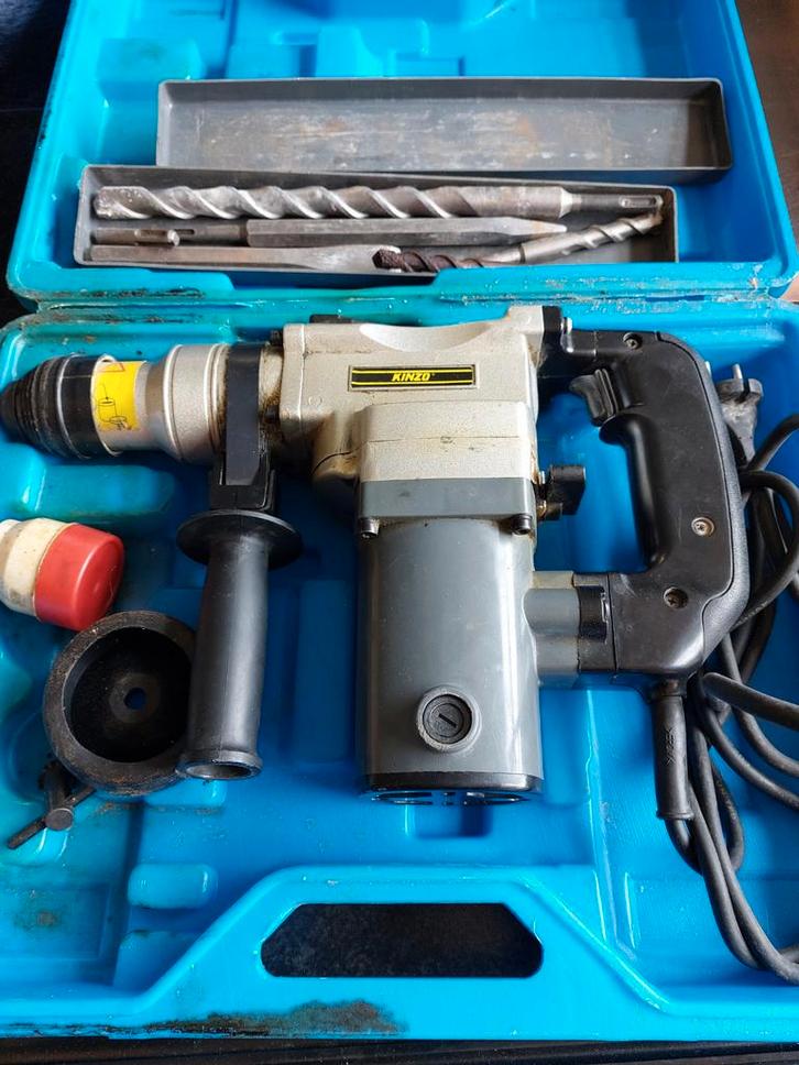 Kinzo Hamerboor - Krachtige Boorhamer, Doe-het-zelf en Verbouw, Gereedschap | Boormachines, Gebruikt, Boor- en/of Breekhamer, 600 watt of meer