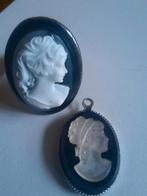 Zwart-wit Camee Set: Ring en Hanger - Parelmoer, Ophalen of Verzenden, Nieuw