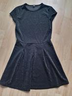 zwarte glitter jurk, maat 158/164, Ophalen of Verzenden, Zo goed als nieuw, Meisje, Jurk of Rok