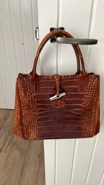 Longchamp leren handtas met bamboo, Sieraden, Tassen en Uiterlijk, Tassen | Reistassen en Weekendtassen, Ophalen of Verzenden