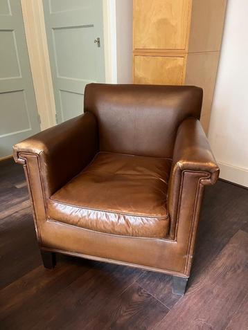Leren fauteuil Montel beschikbaar voor biedingen