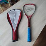 Dunlop squashracket, Gebruikt, Ophalen of Verzenden, Met hoes