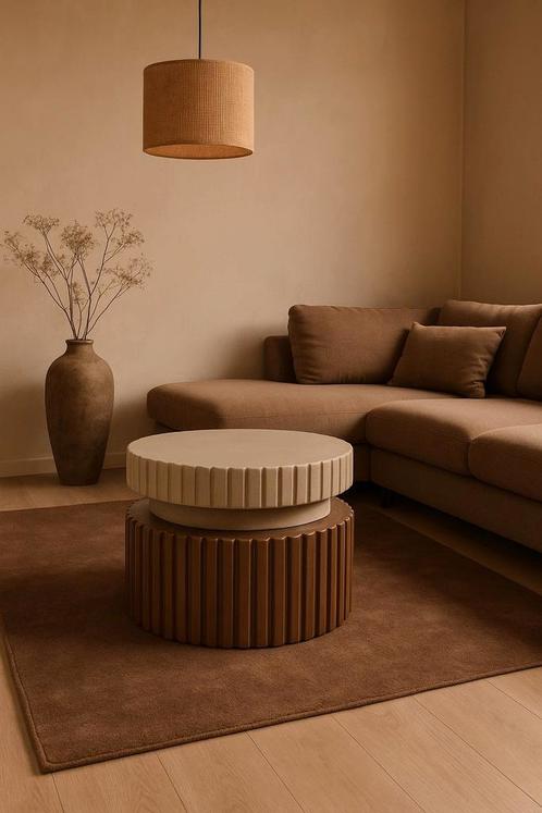 Woood Geer bijzettafel 50cm keramiek NIEUW!, Huis en Inrichting, Tafels | Salontafels, Nieuw, Minder dan 50 cm, Minder dan 50 cm