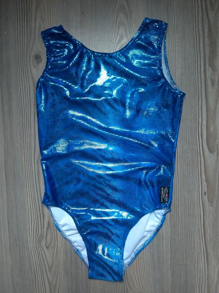 Turnpakje maat 152 158 164, Sport en Fitness, Turnen, Zo goed als nieuw, Turnpak(je), Kindermaat 146 t/m 176, Blauw, Ophalen of Verzenden
