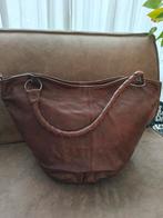 Leren Dameshandtas, Sieraden, Tassen en Uiterlijk, Tassen | Damestassen, Ophalen of Verzenden, Bruin, Handtas