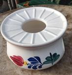 BOERENBONT theelicht houder rechaud origineel BOCH Belgique, Overige typen, Ophalen of Verzenden, Zo goed als nieuw, Aardewerk