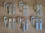 6 Sets zilverkleurig deurbeslag voor binnendeuren, Ophalen of Verzenden, Gebruikt, Klink of Kruk