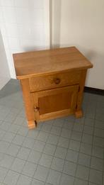 Nachtkastje massief eiken, Ophalen of Verzenden, Gebruikt, 45 tot 65 cm, 55 tot 70 cm