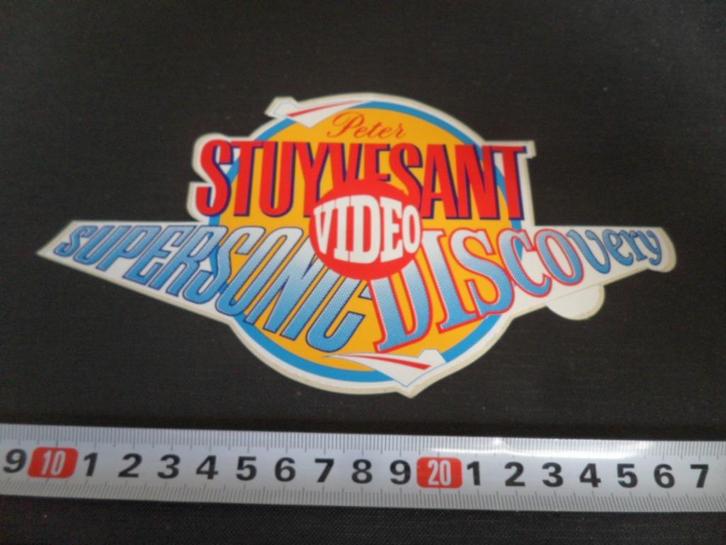 sticker Peter Stuyvesant video Supersong Discovery, Verzamelen, Stickers, Zo goed als nieuw, Bedrijf of Vereniging, Ophalen