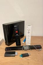 Leuke zwarte Wii met 2 controllers en 25 leuke spelletjes, Ophalen of Verzenden, Zo goed als nieuw, Met 2 controllers, Met games