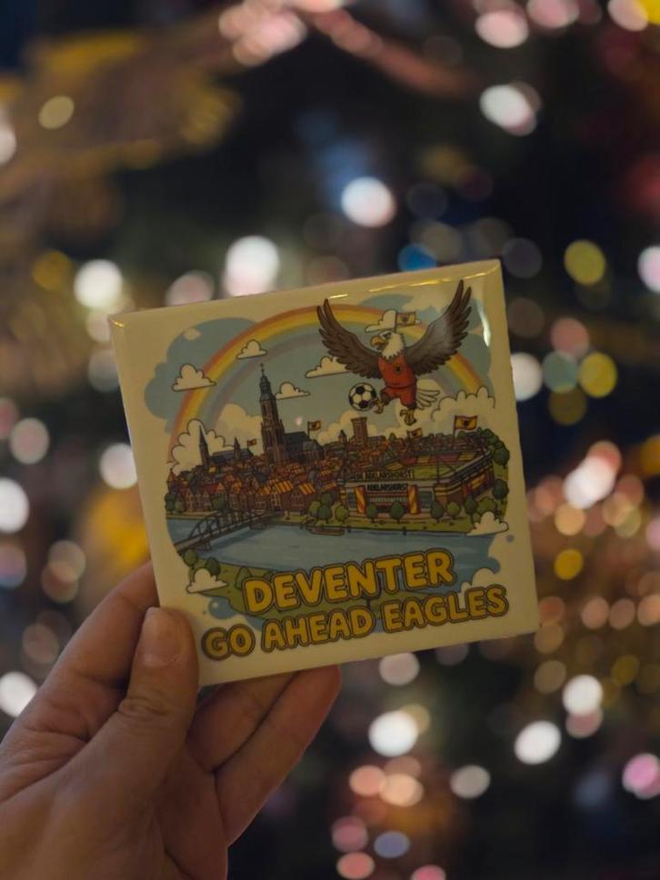 Go Ahead Eagles Deventer Tegel - Collector's Item!, Antiek en Kunst, Antiek | Wandborden en Tegels, Ophalen of Verzenden