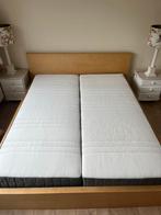 Tweepersoons Malm bed van Ikea, Huis en Inrichting, Slaapkamer | Bedden, Ophalen, Gebruikt, Overige kleuren, Tweepersoons
