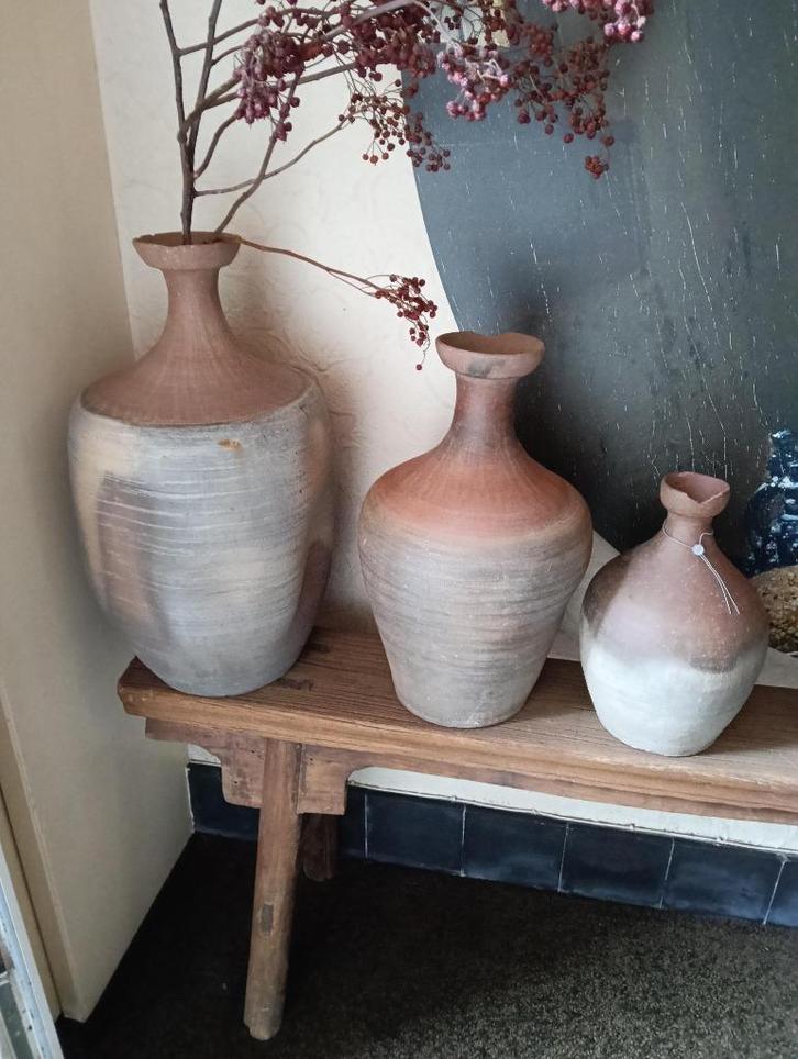 3x Aura Peeperkorn hals kruiken, Huis en Inrichting, Woonaccessoires | Overige, Nieuw, Ophalen of Verzenden