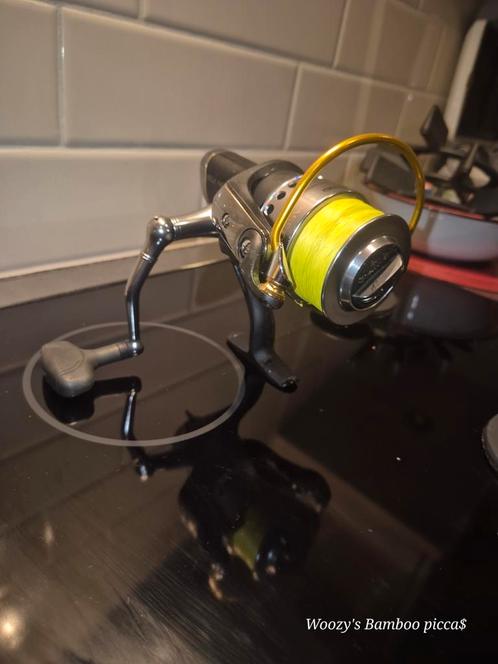 Bionic werphengel met Molen en hoes, Watersport en Boten, Hengelsport | Zeevissen, Zo goed als nieuw, Molen, Ophalen of Verzenden