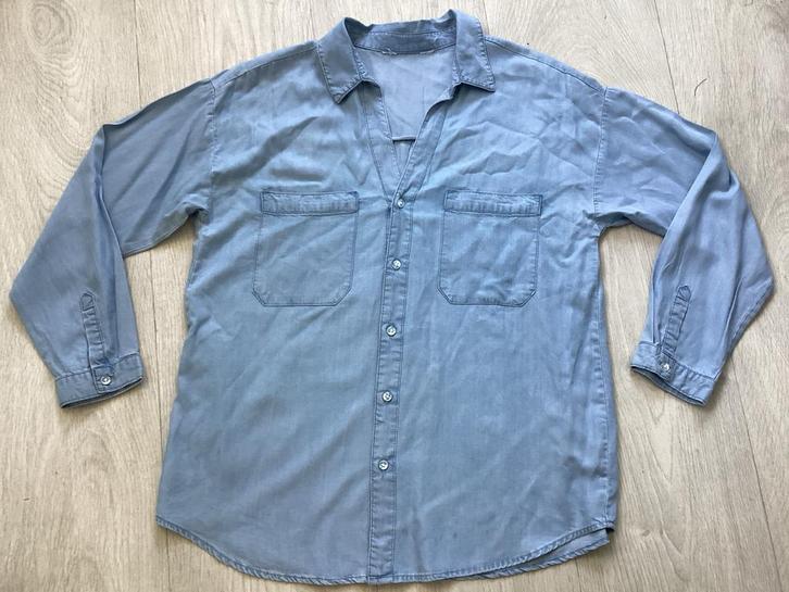 Lichtblauwe blouse - Maat L, Kleding | Dames, Blouses en Tunieken, Zo goed als nieuw, Maat 42/44 (L), Blauw, Ophalen of Verzenden
