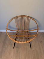 Vintage rohe noordwolde rotan stoeltje leidschendam  belgie, Ophalen of Verzenden, Gebruikt, Bruin, Eén