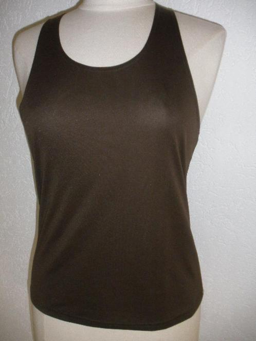 Top bruin maat L, Kleding | Dames, Tops, Zo goed als nieuw, Bruin, Zonder mouw, Ophalen of Verzenden