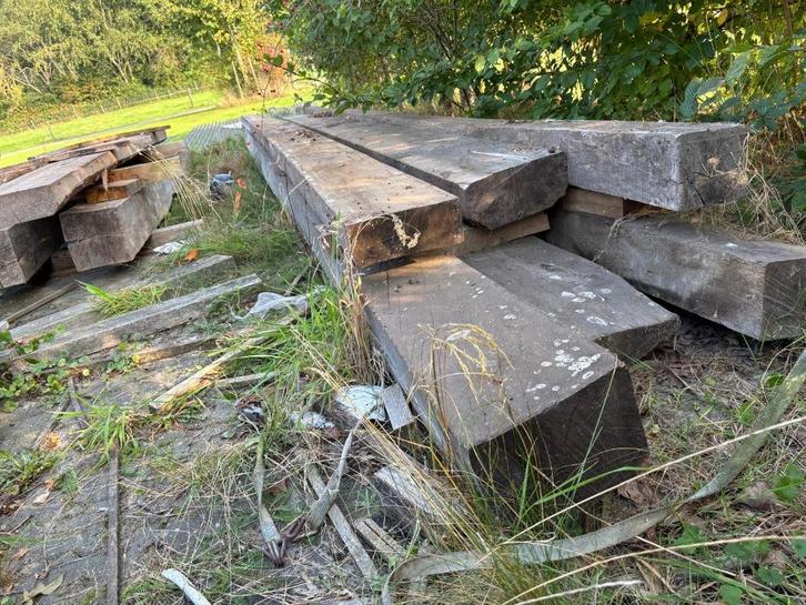 eiken balken, Doe-het-zelf en Verbouw, Hout en Planken, Nieuw, Balk, Eiken, Minder dan 200 cm, 50 mm of meer, Ophalen