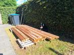 Geïmpregneerde houten balkje afmeting zie beschrijving, Doe-het-zelf en Verbouw, Hout en Planken, Ophalen of Verzenden, Zo goed als nieuw