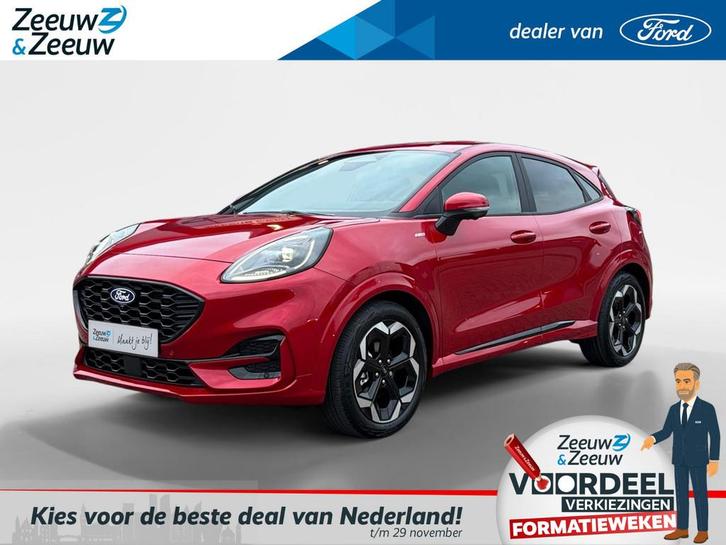Ford Puma 1.0 EcoBoost Hybrid ST-Line X | Nieuw te bestellen, Auto's, Ford, Bedrijf, Te koop, Puma, 360° camera, ABS, Achteruitrijcamera