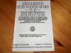 Haydn - missa brevis sancti joannis de deo, Muziek en Instrumenten, Bladmuziek, Gebruikt, Klassiek, Ophalen of Verzenden, Koor