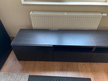 IKEA BESTÅ tv-meubel zwart – 2 x 120 cm - afbeelding 2