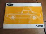 Instructieboek Ford Capri 1973 van 1.3 t/m 3.0 V6, Auto diversen, Ophalen of Verzenden