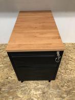 Strakke Bureaukast met Wielen, Ophalen of Verzenden, Met wielen, Zo goed als nieuw, Bureau