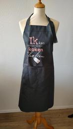 keuken schort koken en haken, Ophalen of Verzenden, Nieuw, Overige kleuren, Schort