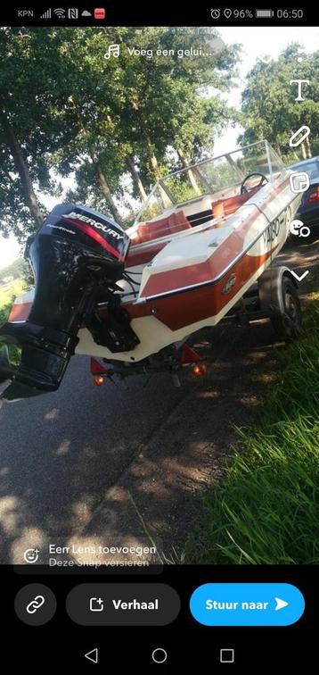 Mercury 50 pk buitenboord motor, zo goed als nieuw!! beschikbaar voor biedingen