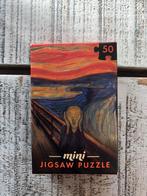 Mini Jigsaw puzzel the scream de schreeuw munch nieuw, Ophalen of Verzenden, Minder dan 500 stukjes, Zo goed als nieuw