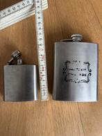 Heupfles, heupflacon roestvrijstaal, gebruikt, maar schoon, Ophalen of Verzenden, Zo goed als nieuw, Feestartikel, Carnaval