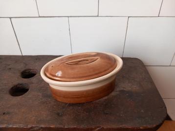 lief vintage brocante ovenschaaltje terrine Frankrijk nieuw  beschikbaar voor biedingen