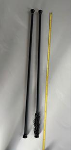 Uitschuifbare gordijnroedes (145-275 cm) van Play-it, Ophalen, Zo goed als nieuw, Zwart, 150 tot 200 cm