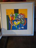 Maartje Wijngaarden - Maskers, Zeefdruk, Antiek en Kunst, Ophalen of Verzenden