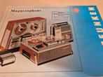 1967 Nederlandse Telefunken bandrecorder folder izgst, Ophalen of Verzenden, Zo goed als nieuw, Folder