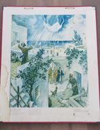 Oude plaat Visioen van Petrus 63x75cm, Antiek en Kunst, Curiosa en Brocante, Ophalen