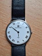 Michel Herbelin mechanisch heren horloge super plat, Ophalen of Verzenden, Zo goed als nieuw, Leer, Overige merken