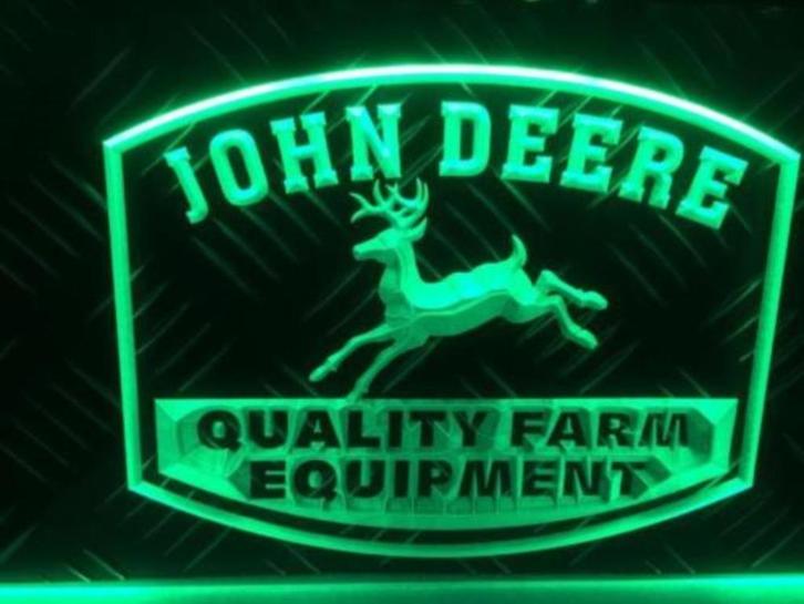 John Deere 3D led decoratie verlichting lamp logo kado, Verzamelen, Merken en Reclamevoorwerpen, Nieuw, Lichtbak of (neon) lamp