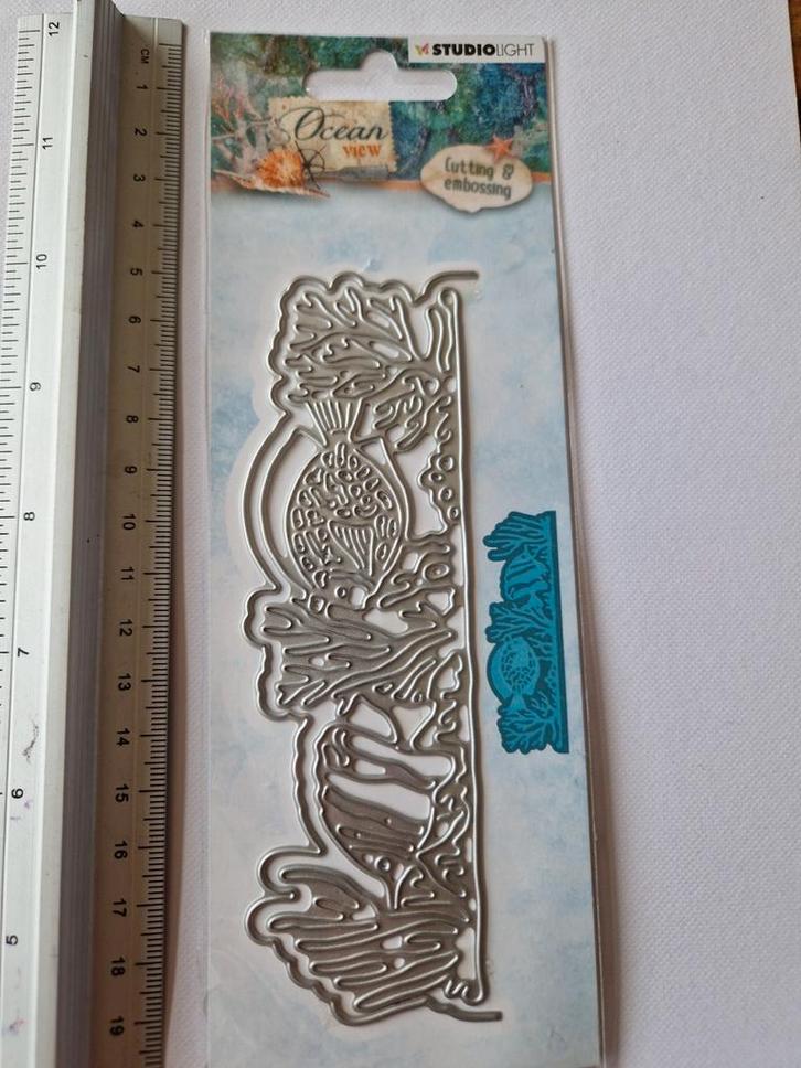 Studio Light Ocean View Stencil - Nieuw, Hobby en Vrije tijd, Scrapbooking, Zo goed als nieuw, Frame of Mal, Overige merken, Ophalen of Verzenden