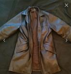 Avirex lange donkerbruine leren jas, Maat 48/50 (M), Ophalen of Verzenden, Gedragen, Avirex