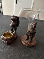Antieke Black Forest Bears beeldjes beeld beer antiek, Ophalen of Verzenden, Dier
